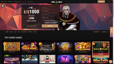 king billy casino 100 free spins
